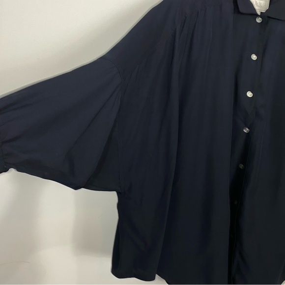 NICOLE MILLER High Low Loose  Shirt - Picture 3 of 5